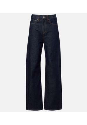 Khaite Benson high-rise wide-leg jeans