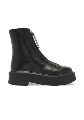 The Row Zipped Booties in Black - Black. Size 38.5 (also in 36.5, 39.5, 40.5).