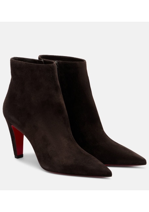 Christian Louboutin Vibella 85 suede ankle boots