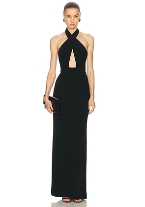 NILI LOTAN Lita Gown in Black - Black. Size 6 (also in 8).