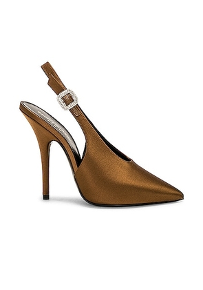 Saint Laurent Yasmeen Pump in ALPEN MOU - Brown. Size 37.5 (also in 37, 40, 38, 39.5, 39).