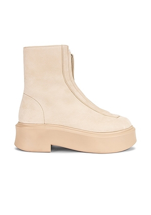 The Row Zipped Booties in Beige - Beige. Size 40.5 (also in 36.5, 40).