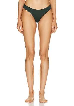 Saint Laurent Jersey Bikini Panty in Khaki Fonce - Olive. Size M (also in XS, S, L).