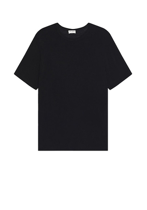 Saint Laurent Tee Col Rond in Noir - Black. Size M (also in S, L).