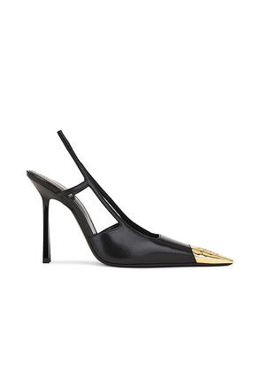 Saint Laurent Jeanne Slingback Pump in Nero - Black. Size 38 (also in 39, 39.5, 38.5, 41).