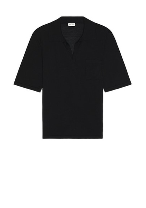 Saint Laurent Polo in Noir - Black. Size L (also in M, XL/1X).