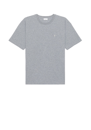 Saint Laurent T-Shirt Large Bord in Jaune & Bleu - Grey. Size M (also in S, L).