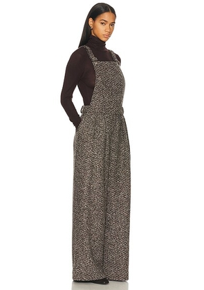 Mimchik Kiki Tailored Overall in Brown Melange - Brown. Size 2 (also in 6).
