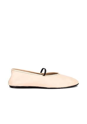 The Row Elastic Ballet Flats in Milk - Cream. Size 36.5 (also in 37.5, 39, 39.5, 40, 40.5, 41, 42).