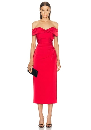 Rachel Gilbert Daria Dress in Raspberry - Red. Size 2 (also in 0, 1).