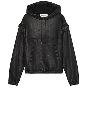 Saint Laurent Hoodie in Noir - Black. Size 50 (also in 46, 52).