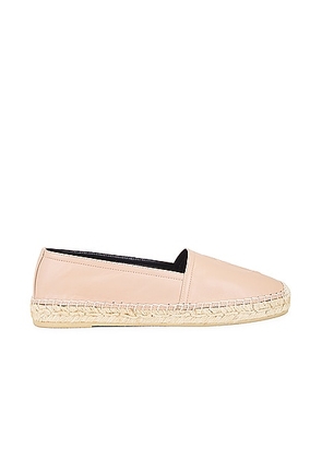 Saint Laurent Monogram Flat Espadrille in Beige Rose - Beige. Size 36.5 (also in 36, 37, 38, 41).