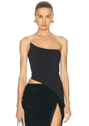MAY MASHIAH Chloe Corset Top in Black - Black. Size M (also in S, L).