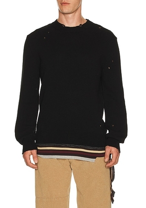 MM6 Maison Margiela Sweater in Black Multicolor - Black. Size M (also in L, S, XL/1X).