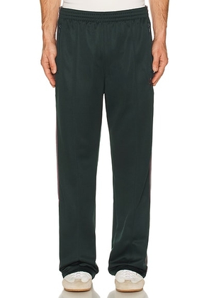 Needles Track Pant Poly Smooth in Green - Green. Size M (also in S).