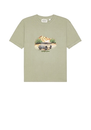 Remington Stone Wagon Tee in Sandstone - Green. Size S (also in M).
