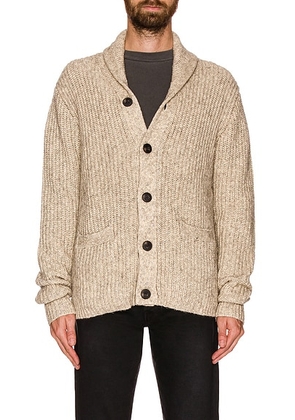 Schott Yak Blend Cardigan in Limestone - Cream. Size M (also in S, L, XL, XXL).