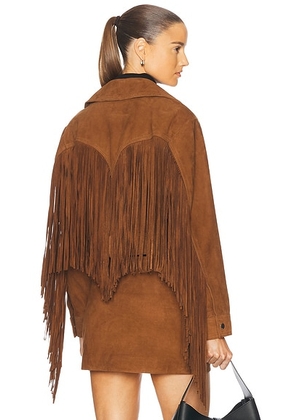 Retrofete Vonda Jacket in Toffee - Brown. Size M (also in XS, S, L, XL).