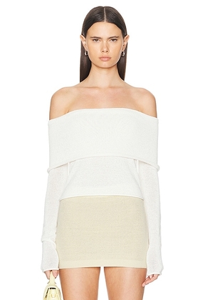 SEROYA Besty Top in White - White. Size S (also in XS, XL).