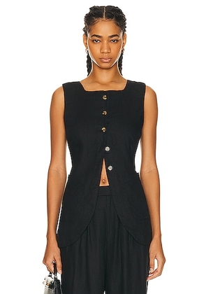 Posse Emma Vest in Black - Black. Size M (also in L, S, XS).