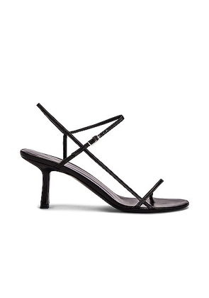 The Row Bare Heeled Sandals in Black - Black. Size 35.5 (also in 35, 36, 36.5, 37, 37.5, 38, 38.5, 39, 39.5, 40, 40.5, 41, 42).