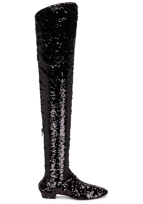 The Row Awar 25 Cuissadre Boot in Black - Black. Size 36.5 (also in 39.5, 37.5, 36, 38.5, 40, 37).