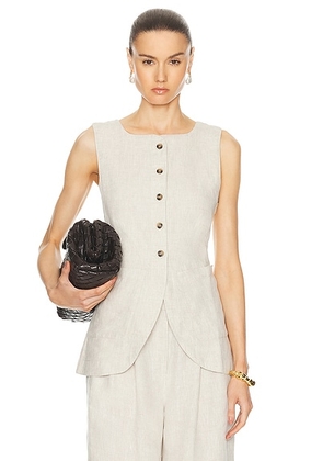Posse Emma Vest in Natural - Beige. Size L (also in XS, S, M).