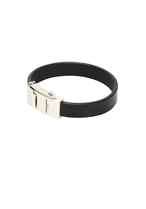 Saint Laurent YSL Bracelet in Black - Black. Size S (also in M).