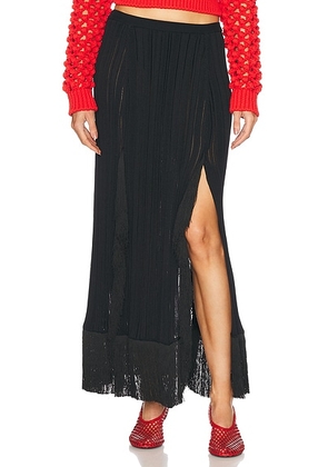 Proenza Schouler Alaina Skirt in Black - Black. Size M (also in L, XS).
