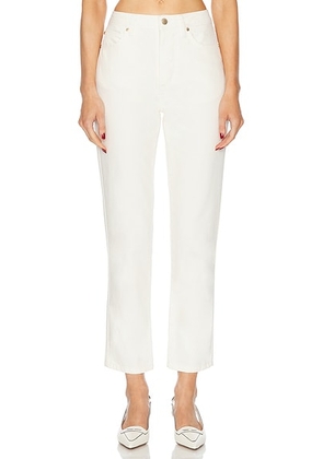 RENGGLI Slim Leg Jeans in Bone - White. Size 25 (also in 26, 27, 29, 30, 31, 32, 33, 34).