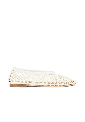 Staud Alba Ballet in Paper Netting - White. Size 38 (also in 36.5).