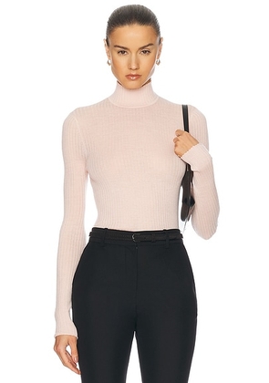 SPRWMN Mock Neck Top in Blush - Pink. Size M (also in ).