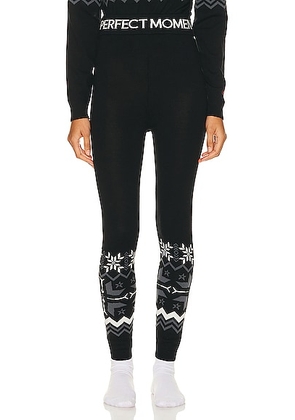 Perfect Moment Nordic Legging in Black - Black. Size M (also in XS, S, L).
