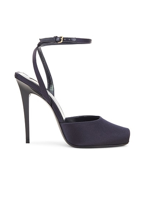 Saint Laurent Orhand Sandal in Dark Navy - Navy. Size 39 (also in 37.5).