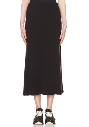The Row Ivaanka Skirt in Dark Brown - Brown. Size M (also in L, XS).