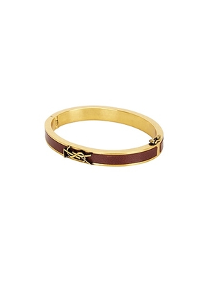 Saint Laurent Thin Bangle in Papaya Seed - Brown. Size M (also in L).