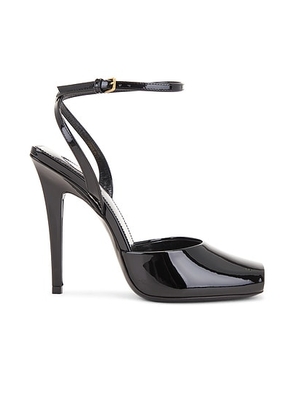 Saint Laurent Orhand Peep Toe Pump in Nero - Black. Size 40 (also in 39).