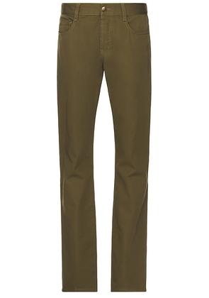 Saint Laurent Slim Fit Jeans in Authentic Kaki - Olive. Size 36 (also in ).