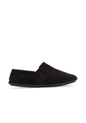 The Row Vincit Slip On Flat in Black - Black. Size 38 (also in 40, 41).