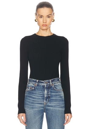 Saint Laurent Crewneck Sweater in Noir - Black. Size M (also in L).
