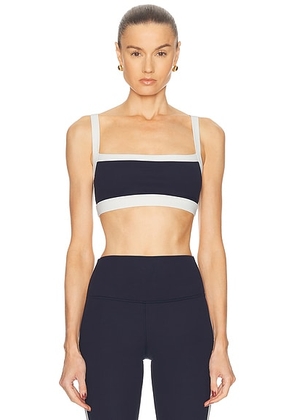 Splits59 Monah Rigor Bra in Indigo & White - Black & White. Size M (also in L, XL, XS).
