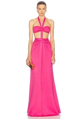 Sid Neigum Bandeau Knot Dress in Light Pink - Pink. Size M (also in L, S, XS).
