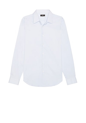 Theory Sylvain Wealth Shirt in Olympic - Baby Blue. Size M (also in L, S, XL/1X, XXL/2X).