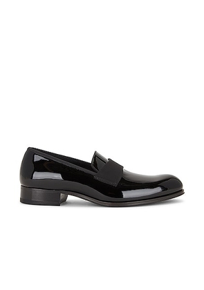 TOM FORD Patent Loafer in Black - Black. Size 7 (also in 8, 9, 10).