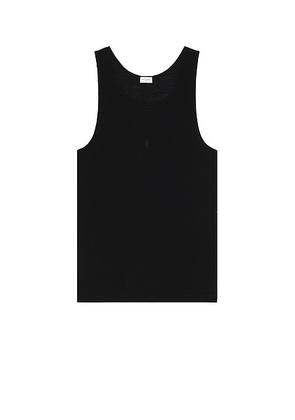 Saint Laurent Tank Top in Black - Black. Size XS (also in L).