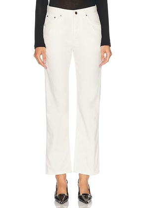 RENGGLI Straight Leg Jeans in Bone - White. Size 27 (also in 28, 29, 30, 31, 33, 34).