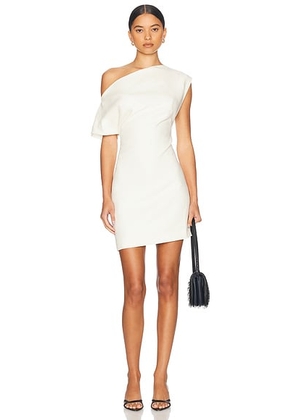 St. Agni Asymmetric Mini Dress in Ivory - Ivory. Size XS (also in ).