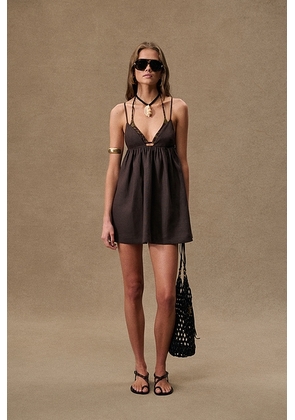 SIEDRES for FWRD Illy Dress in Brown - Brown. Size 38 (also in ).