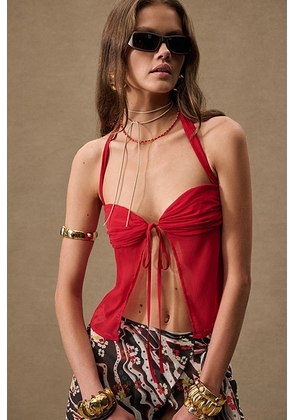 SIEDRES for FWRD Arora Top in Red - Red. Size 34 (also in 36).