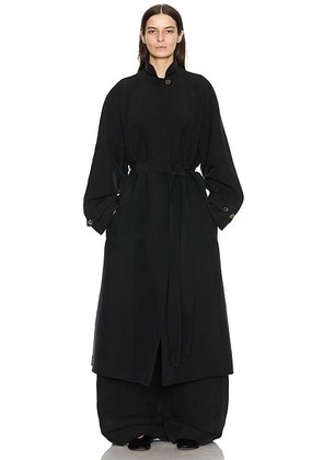 The Row Ryo Coat in Black - Black. Size 0 (also in ).